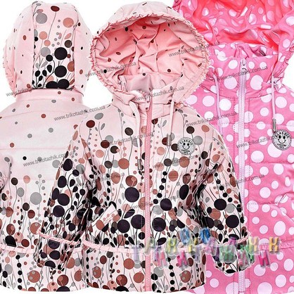 Куртка для девочки Манго с рисунками. Сезон весна-осень (Украина)