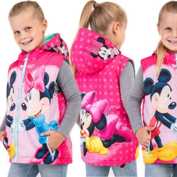 Мультяшная жилетка Mini mickey pink