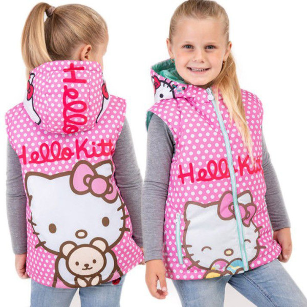 Мультяшная жилетка Hello kitty