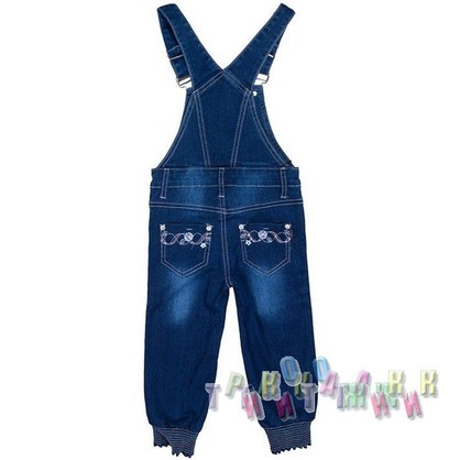 Комбинезон джинсовый для девочки м.8406 (Турция)